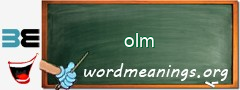 WordMeaning blackboard for olm